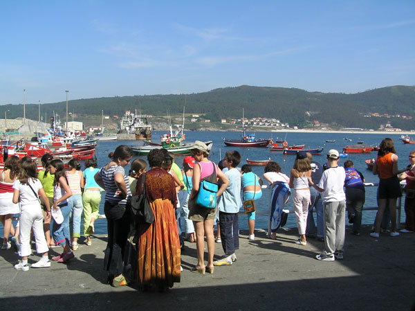Escolares en el puerto