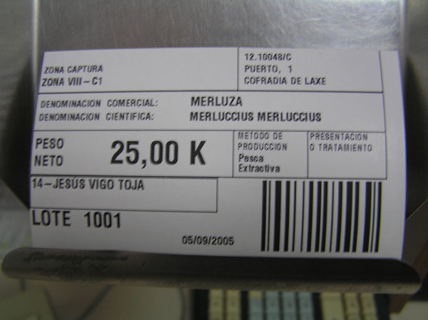 Product label