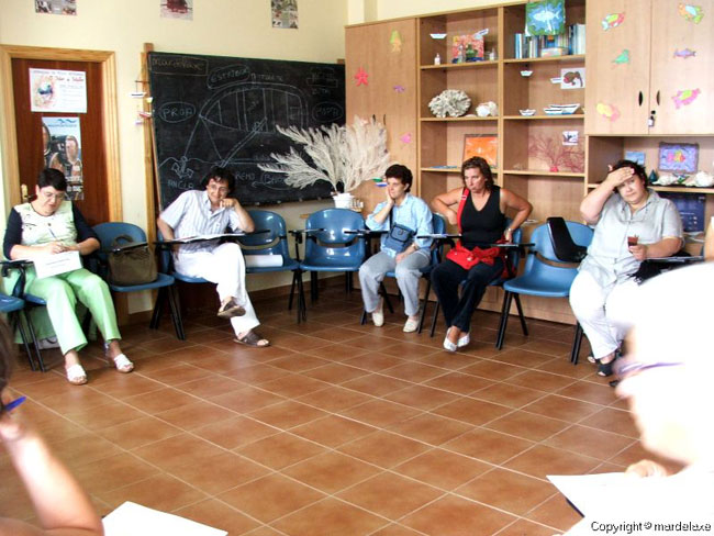 Attendants at O Mar da Muller open days