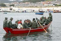 El Naufragio, (The Shipwreck): the fishermen coming back on a boat